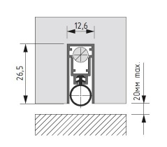 Automatic drop down seal CP 13x27 - CP