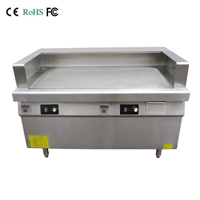 Freestanding 2 burners flat griddle commercial electric griddle griddle cooking