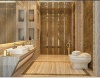 Ceramic tiles with travertine look