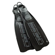 Cressi Ara Open Heel Hard Blade Fins with Bungee Straps