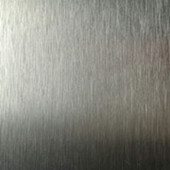 Brushed aluminum high pressure laminate