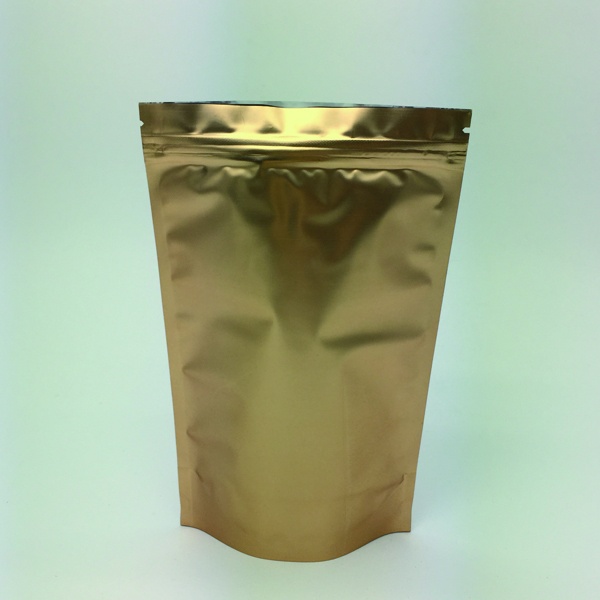 customed designed Golden printed aluminium foil zipper packaging bags