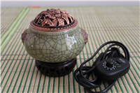 Electronic ceramic incense burner