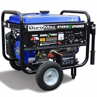 DuroMax Electric Start Dual Fuel Hybrid Portable Generator XP4400EH 4,400-Watt