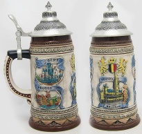 Hot Sale High Quality Handmade German Ceramic Beer Stein