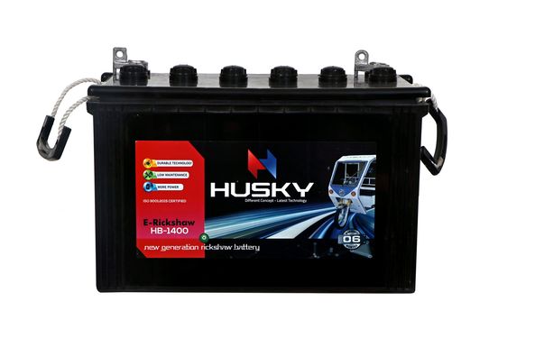 Husky E rickshaw batteries