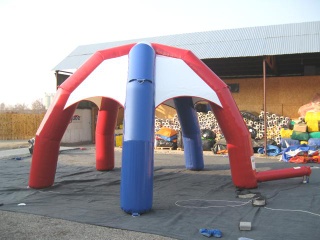 Outdoor Grey Inflatable Canopy,Spider Pillars Inflatable Dome Tent