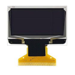 1.3 inch 128x64 yellow super thin 1.45mm lcd OEL oled display screen