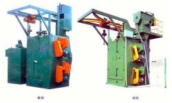 Q37 series overhead rail spinner hanger shot blasting machine