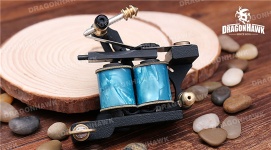 Time Tattoo Machine Handmade Shader 10 Wraps carbon steel Frame