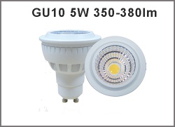 High quality 5W CRI80 AC85-265V LED Spotlight GU10 350-380lm GU10 LED bulb dimmable available