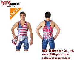 Hot selling custom wrestling singlets, boxing singlets, wrestling Stringer