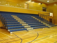 Retractable telescopic Spectator Seating  Aluminum Bleacher stadium Seating