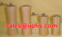 wooden pepper mill