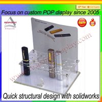 acrylic cosmetic makeup display stand