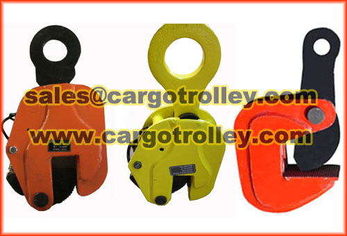 Steel plate lifting clamps