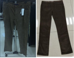 Readymade Ladies corduroy pants manufacture&supplier - ladiespants