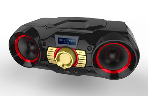 Portable CD Boombox player with FM Radio