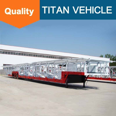 2 / 3 axle car transport semi truck trailer, vehicle car carrier semi trailers for sale