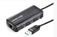 UGREEN USB 3.0 Combo—USB 3.0 Giga Ethernet + 3 ports USB 3.0 Hub