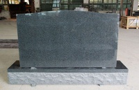 Dark Gray G654 Polished Cemetery Slant Marker Tombstone