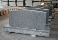 American Light Gray Die P5 Serp Top Monument & Tombstone