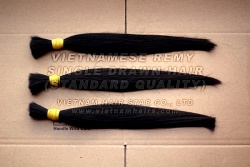 40cm Vietnamese remy single drawn hair