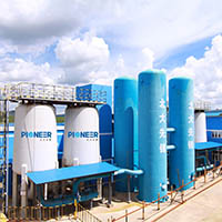 Vacuum pressure swing adsorption oxygen plant