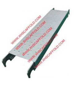 Cuplock scaffolding steel plank with hook