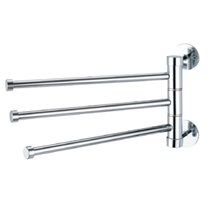 wall-mounted towel rack