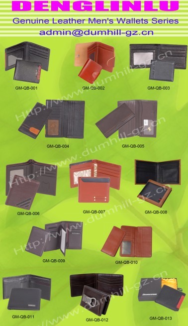 all kinds of men wallet with various materials