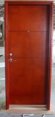 Wooden fire proof door