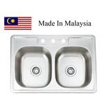 3322 CUPC stainless steel kitchen sink Made In Malaysia