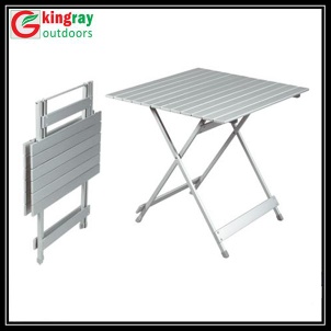 Aluminum folding picnic table