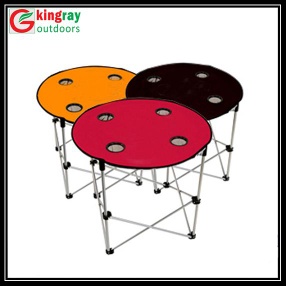 Folding camping table