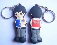 Figure key chain, cartoon key chain, characters key chain, two sides key chain