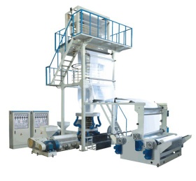 Double-layer Coextrusion Rotary Die-head Film Blowing Machine Set