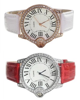 Diamond Women Roman Index Jewelry Watches