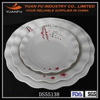 Melamine flower shaped bowl set