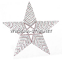 hot fix rhinestone motif star shape design