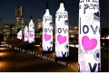 2013 Advertising Illuminated Inflatable Tube Column Pillar