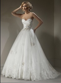 2011 new style popular organza wedding dress