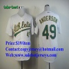 MLB Oakland Athletics #49 Anderson White Jersey