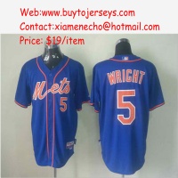 New York Mets #5 David Wright Blue Jersey