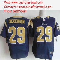 Nike St.Louis Rams #29 DICKERSON Blue Elite Jersey