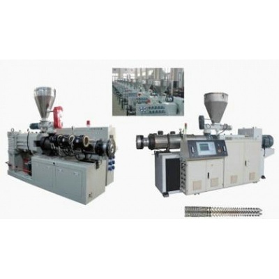 Conical twin screw extruder