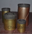 Surface set diamond core bits