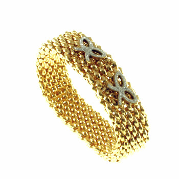 wide charm bracelet
