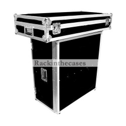 RK Flight Cases Rack RK-Mixer Case COFFINS WITH BUILT IN SHELF - FOLDS DOWN FOR EASY TRANSPORT