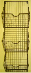 Metal Iron Wall Magazine Rack Home Decor